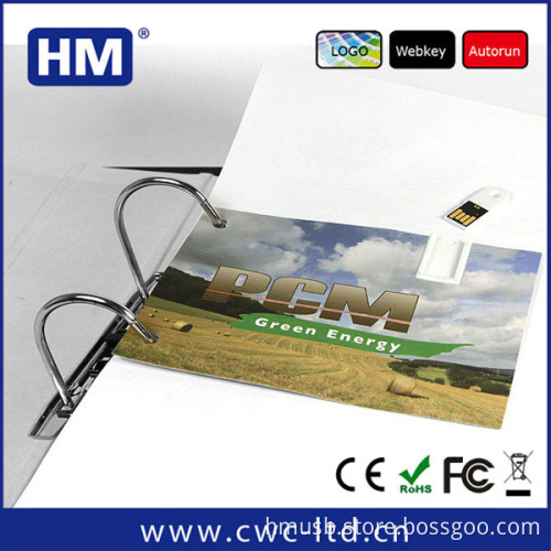 alibaba factory Paper USB Webkey with Custom Printing